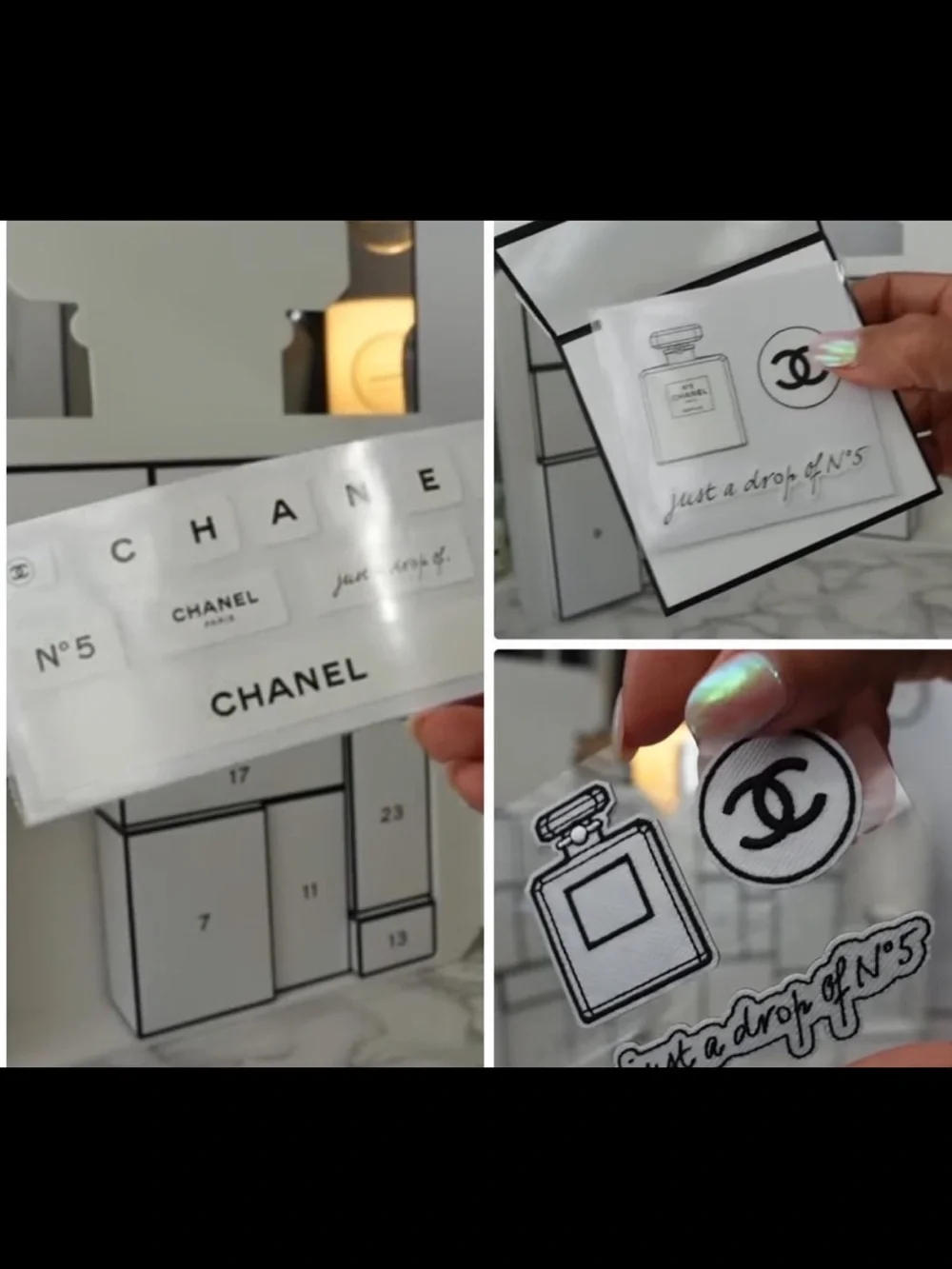 CHANEL N°5 Limited Edition Sticker & Embroidered Patch Bundle - Just A Drop